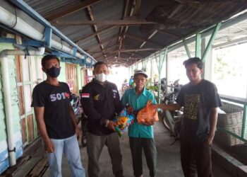 PAC GAMAWA Kecamatan Durai Bagikan Sembako Kepada Warga Kurang Mampu