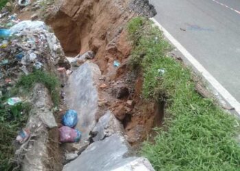 Jalan Provinsi Lintas Sigura-gura Asahan-Tobasa Terancam Putus