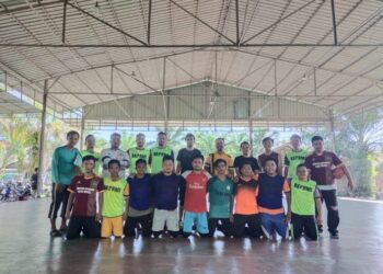 Kampanyekan Hidup Sehat Dengan Olahraga, BKPRMI Aceh Singkil Ajak Ponpes Darul Hasanah Olahraga Futsal