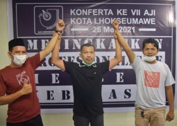 Irmansya Dan Jafaruddin Pimpin AJI Kota Lhokseumawe