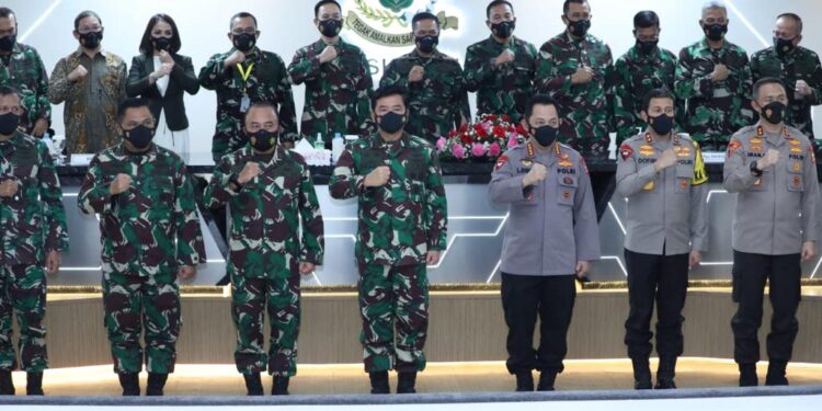 Panglima TNI dan Kapolri Tinjau Fasilitas Pendidikan Sesko TNI