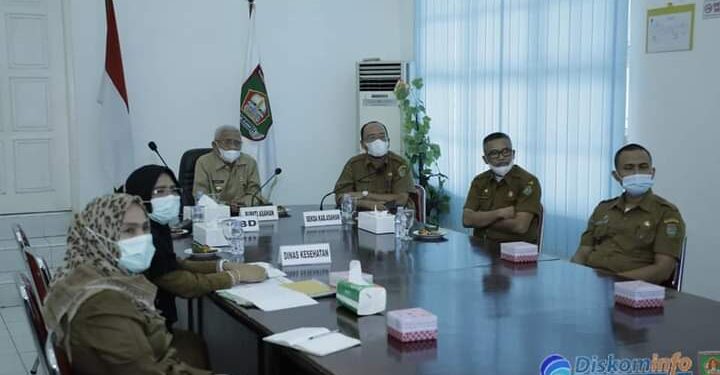 Pemerintah Kabupaten Asahan Ikuti Rakor Satgas Covid-19 Dengan Gubsu Secara Virtual