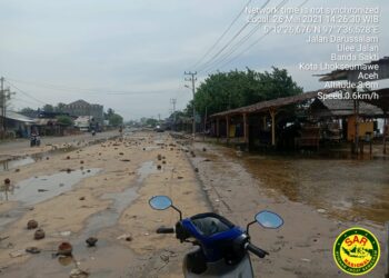 Jelang Pasang Purnama, Empat Desa Pesisir Pantai Ujong Blang Banjir