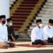 Joko Widodo Bersama Istri Sholat Idulfitri 1442 H Di Istana Bogor