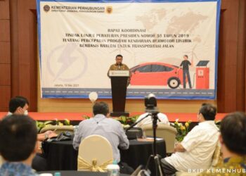 Kemenhub Persiapkan Road Map Percepatan Kendaraan Listrik Berbasis Baterai Di Indonesia