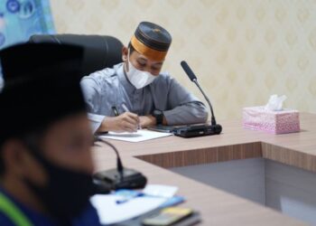 Wabup Lingga Ikuti Rapat Dengan Kementerian LHK Secara Virtual