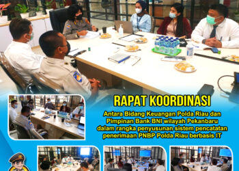 Bidkeu Polda Riau Rakor Optimalkan BNBP Polri Berbasiskan IT