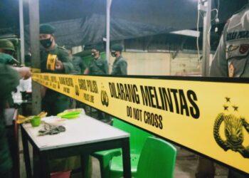 Polres Lhokseumawe Bersama Tim Gabungan Segel Satu Kafe di Blang Pulo