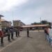 Tim Satgas Covid-19 Polres Lhokseumawe Bersama BPBD Aceh Utara Semprotkan Disinfektan di Dewantara