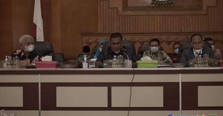 Bupati Asahan Sampaikan Jawaban atas Pandangan umum Fraksi terhadap LKPJ Tahun Anggaran 2020