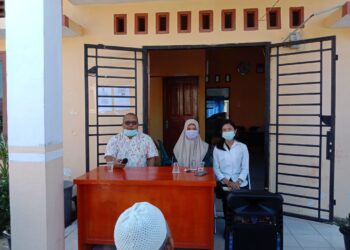Desa Pasar Singkil Bersama Tim Vaksinasi Menggelar Sosialisasi Covid-19