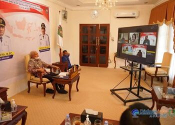 Bupati Asahan Ikuti Pembekalan Kepemimpinan Pemerintahan Dalam Negeri Secara Virtual