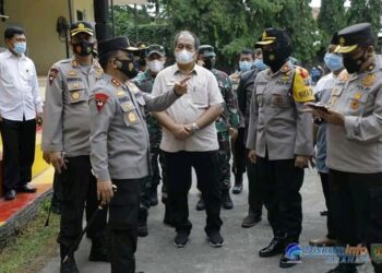 Wabub Asahan Dampingi Kapoldasu Tinjau Langsung Pelaksanaan Vaksinasi Covid 19