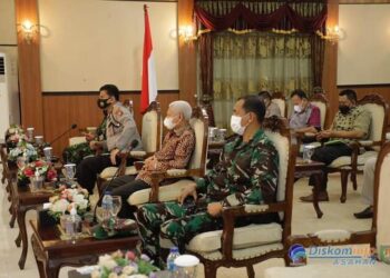 Bupati Asahan Dan Forkopimda Ikuti Rakor Virtual Evaluasi Perkembangan Pelaksanaan PPKM Mikro