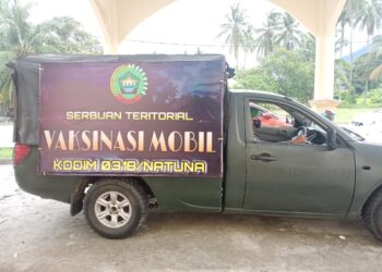 Tim Mobile 0318/Natuna Terus Bergerak Sukseskan Vaksinasi Ke Masyarakat