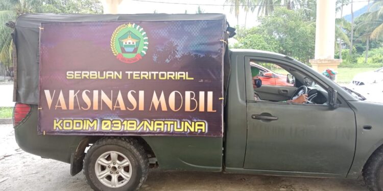 Tim Mobile 0318/Natuna Terus Bergerak Sukseskan Vaksinasi Ke Masyarakat