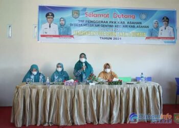 Ketua TP PKK Kabupaten Asahan Lakukan Pembinaan PAAR di Desa Hessa Air Genting