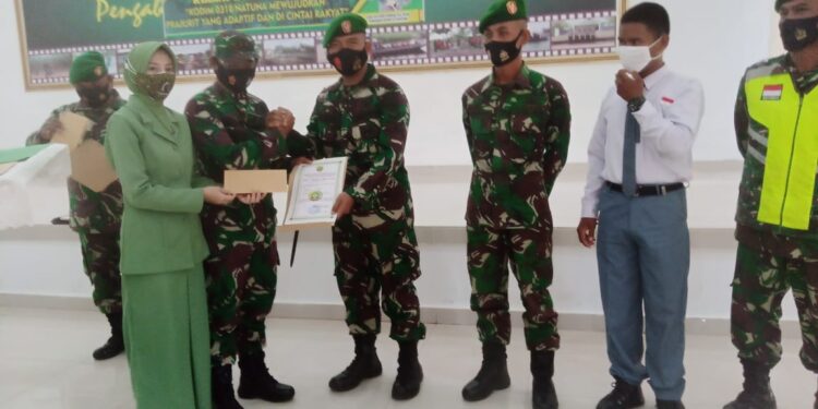 HUT Kodim 0318 Natuna Ke 15, Sukseskan Vaksinasi dan Hadirkan Jembatan Perbatasan Di Cemaga