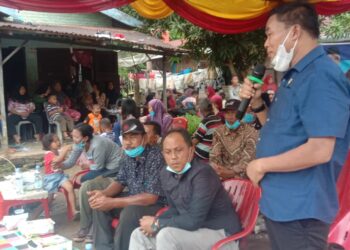 Reses DPRD Provsu, H. Santoso SH MH, Warga Desa Mekar Sari Minta Pengaspalan Jalan