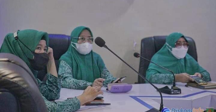 TP PKK Asahan ikuti Launching dan Sosialiasi Gerakan Keluarga Sehat Secara Virtual