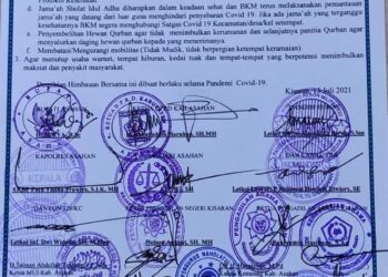Jelang Perayaan Idul Adha Forkopimda Asahan Dan Tokoh Agama Keluarkan Himbauan, Ini Isinya