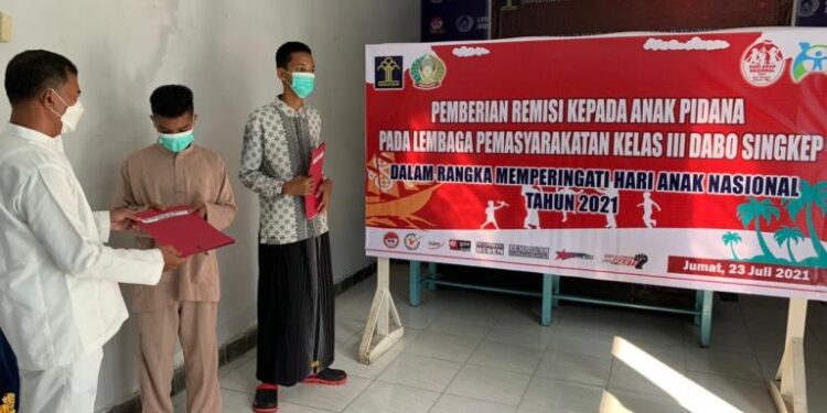 Lapas Dabo Berikan Remisi Kepada 2 Orang Anak Binaan