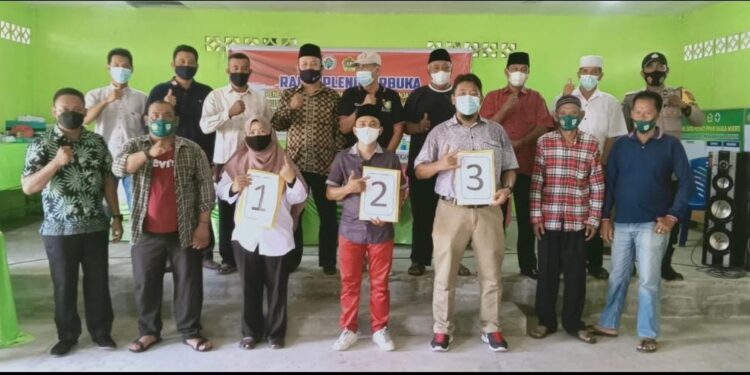 Rapat Pleno Terbuka, 3 Calon Kepala Desa Pangke Barat Siap Bertarung