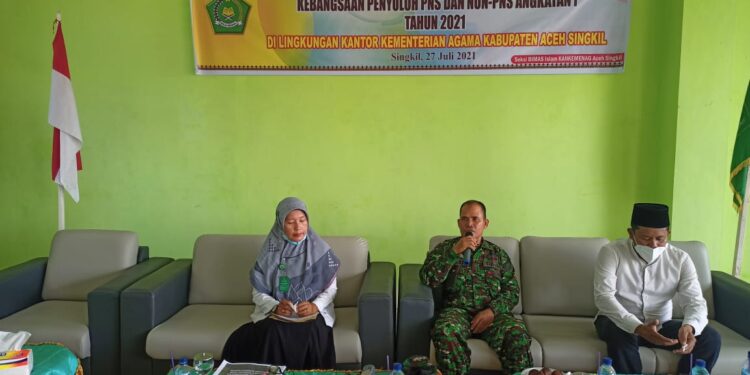 Kemenag Aceh Singkil Bekali Penyuluh Agama Islam Tentang Penguatan Moderasi Beragama