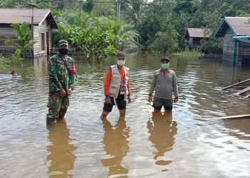Banjir di Kecamatan Antang Kalang Berangsur Surut