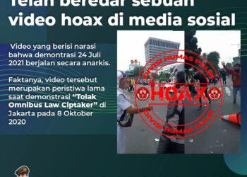 Polri Pastikan Beredarnya Video Rusuh Demo Hari Ini Hoaks