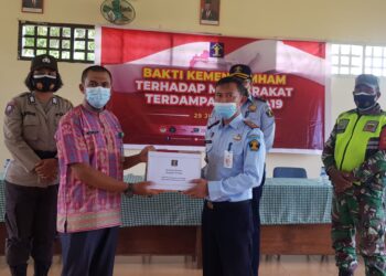 Kumham Peduli dan Berbagi Lapas Dabo Singkep Bagikan Sembako