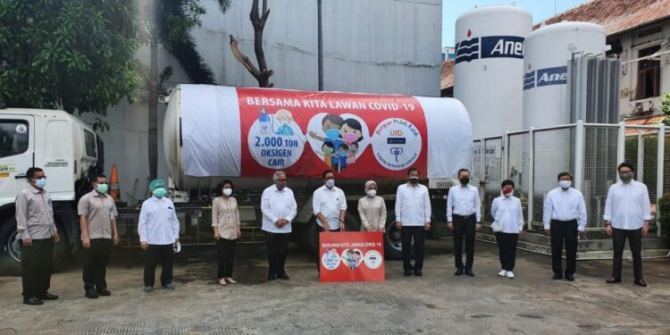 Kemenkes Dapat 2000 Ton Oksigen Cair Bantuan Gajah Tunggal Group-Yayasan UID
