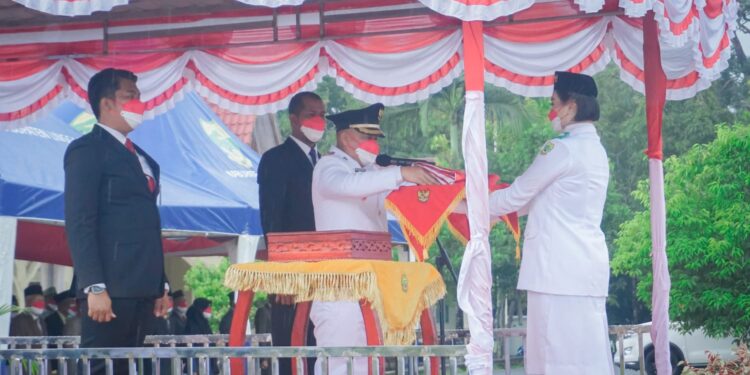Hujan Deras Warnai HUT RI ke 76 di Kabupaten Lingga