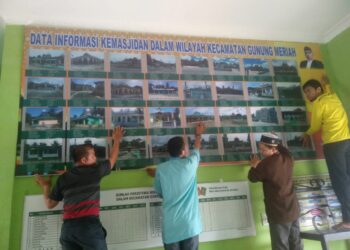 Kepala KUA Gumer Terbitkan Papan Informasi Masjid Tahun 2021