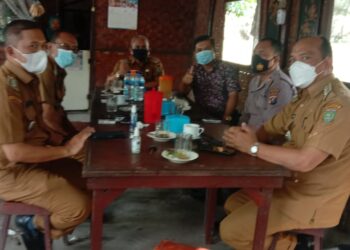 Forkompincam Wilkum Polsek Pulau Raja Diskusi Terkait Instruksi Bersama Tentang PPKM