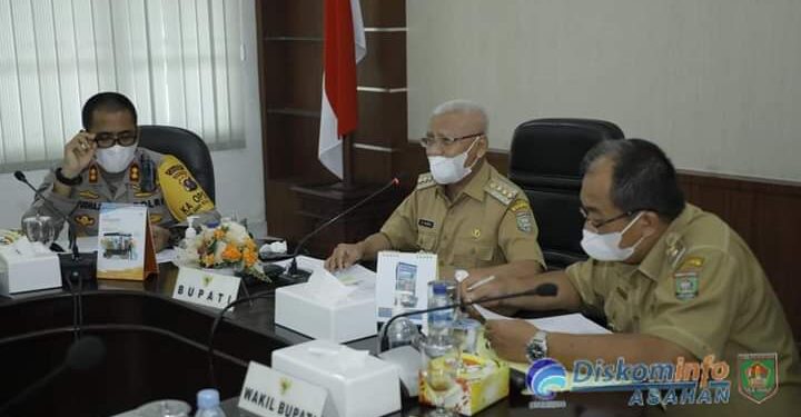 Satgas Penanganan Covid-19 Asahan Diskusikan Penerbitan Himbauan Aturan PPKM Level 3