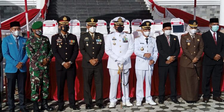 Terapkan Prokes yang Ketat, Upacara HUT RI ke-76 Pemkab Aceh Utara Berlangsung Khidmat