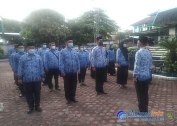 Diskominfo Asahan Gelar Upacara HUT Kemerdekaan RI Ke-76 Tahun 2021