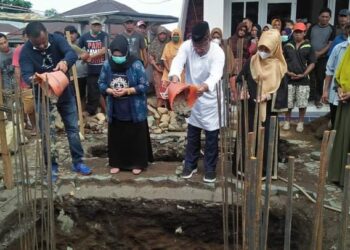 Wali Bersama Wawali Tikep Turun Bakti Sosial Pembangunan Masjid Di Kelurahan Ome Tidore