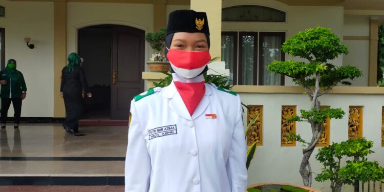 Putri Nur Azhima, salah Pasukan Kibar Bendera Pusaka (Paskibraka) Provinsi Kepri