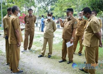 Bupati Asahan Tinjau Hutan Kota Taufan Gama Simatupang