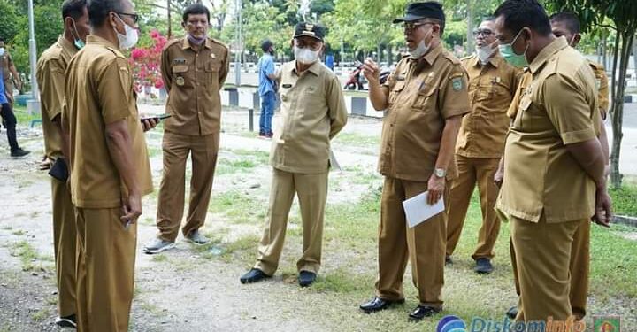 Bupati Asahan Tinjau Hutan Kota Taufan Gama Simatupang