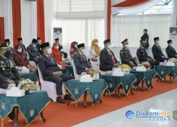 Forkopimda Asahan Ikuti Upacara Detik-Detik Proklamasi di Istana Merdeka Secara Virtual HUT Kemerdekaan RI Ke-76