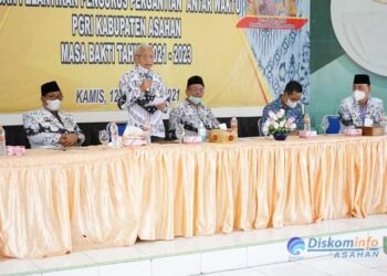 Bupati Asahan Hadiri Konkablub PGRI Dan Pelantikan Pengurus PAW PGRI Asahan