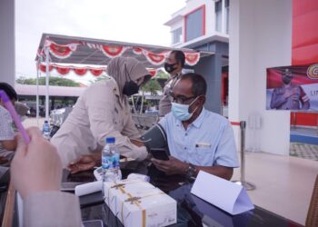 Ditlantas Polda Aceh Gelar Vaksinasi Bagi Peserta Wajib Pajak