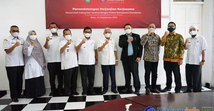 Pemkab Asahan Tanda Tangani Perjanjian Kerjasama Dengan Putera Sampoerna Foundation