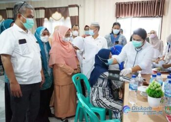 Pemkab Asahan Ikuti Pencanangan dan Percepatan Vaksinasi Covid-19 Bagi Ibu Hamil Secara Virtual