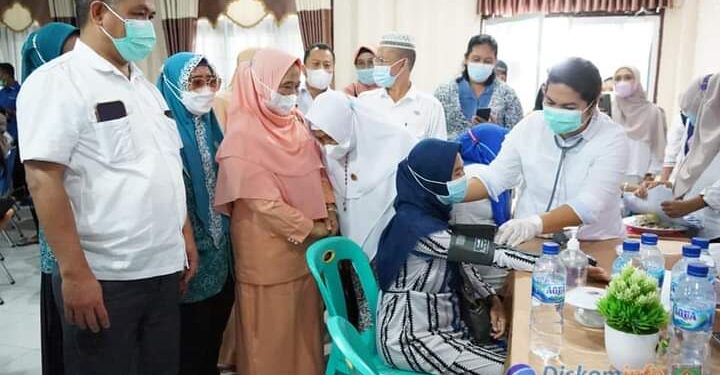 Pemkab Asahan Ikuti Pencanangan dan Percepatan Vaksinasi Covid-19 Bagi Ibu Hamil Secara Virtual