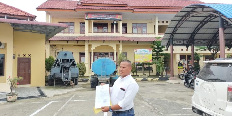 Danton Laporkan Walikota UA dan R F ke Polres Langsa