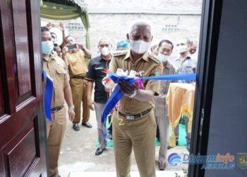Bupati Resmikan Kantor LPM Kelurahan Aek Loba Pekan Kecamatan Aek Kuasan